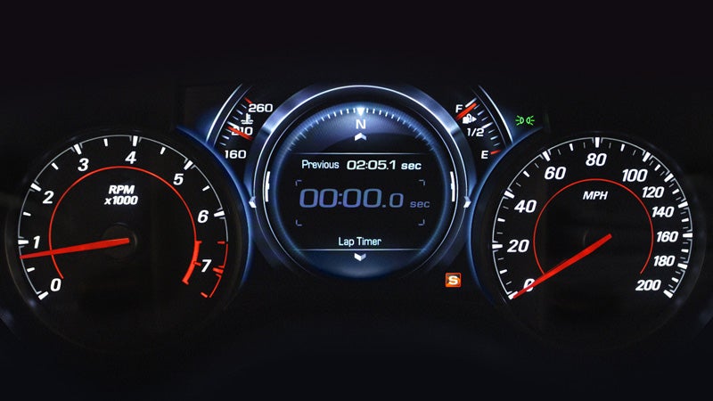 Digital instrument cluster gauges of Chevrolet Camaro