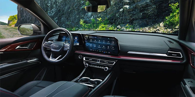 Dashboard interior of Chevrolet vehicle with infotainment screen
