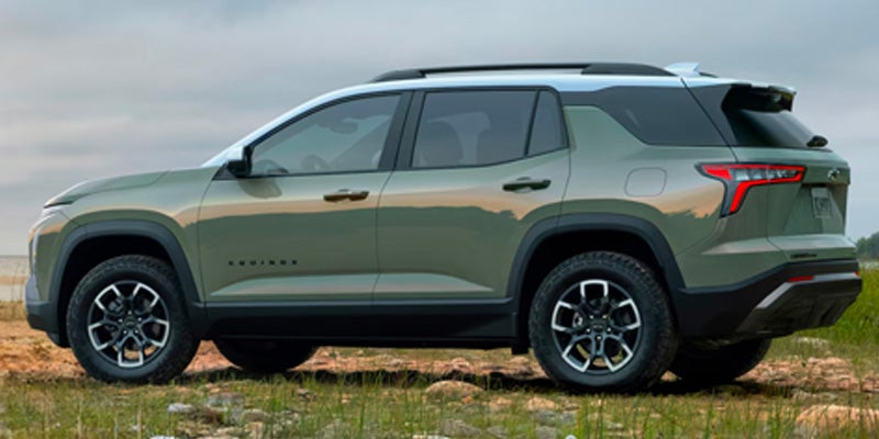 Rear side view of Chevrolet Equinox parked outdoors